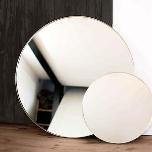 Brass Outline Mirror by Joska & Sons - 800mm