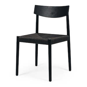 Isaac Cord Chair - Black