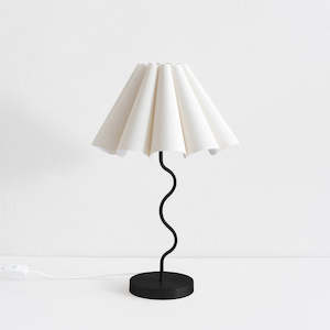 Cora Table Lamp - Black/Natural