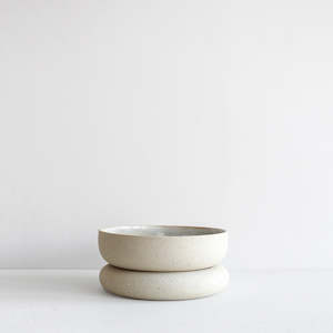 Furniture: Cloud Planter, Low - White Speckle