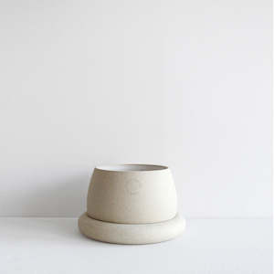 Furniture: Cloud Planter, Tall - White Speckle