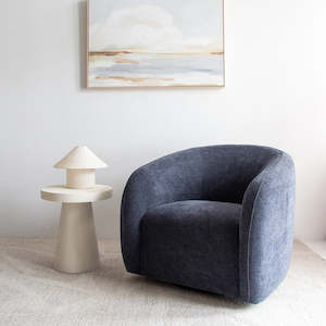 Xander Swivel Armchair - Steel