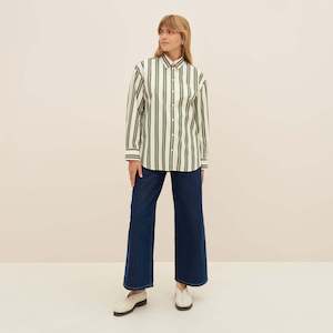 Petra Shirt - Forest Stripe