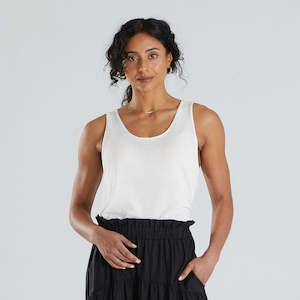 Naomi Knit Tank - Ecru