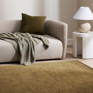 Furniture: Sandringham Floor Rug - Moss