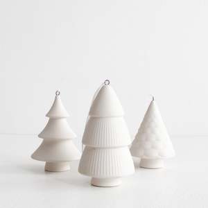 Hanging Christmas Tree Ornaments - White