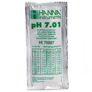 HANNA HI 70007P  7.01 pH Buffer Solution (25) 20 mL sachets