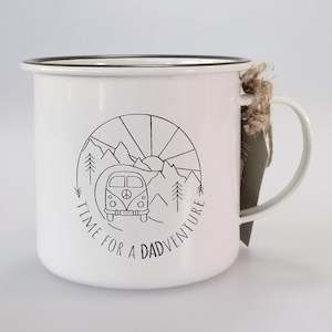 Enamel Camping Mug 'Dadventure'