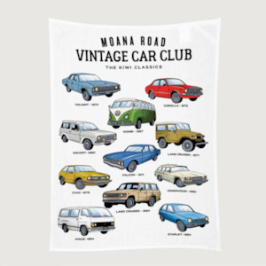 Gift: Moana RD - NZ Classic Car Club - Tea Towel