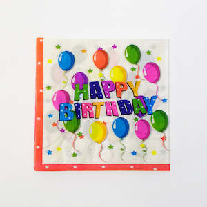 Gift: Birthday Balloons' Napkins - 20