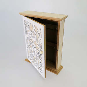 Gift: Floral Key Holder Cabinet - 21cm