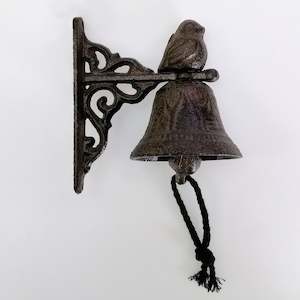 Gift: Cast Iron Bell - Sitting Bird