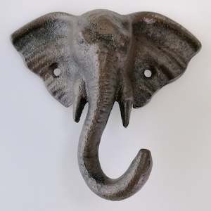 Gift: Cast Iron Wall Hook - Elephant