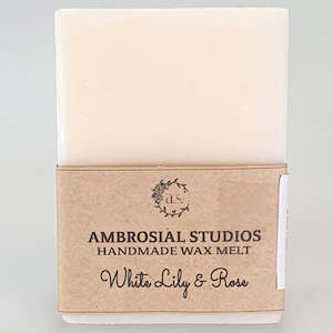 Ambrosial Studios - Handmade Wax Melt - White Lily & Rose