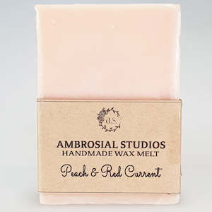 Ambrosial Studios - Handmade Wax Melt - Peach & Red Current