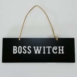 Gift: Boss Witch' Witch Sign