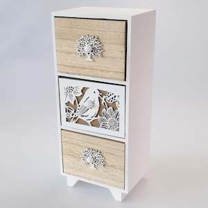 Woodbox - Three Drawer Mini Cabinet