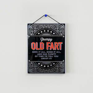 Grumpy Old Fart' Metal Man Cave Sign