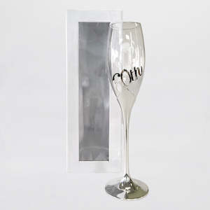 Gift: 60th Champagne Flute Embossed