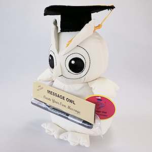 Graduate Message Owl & Pen