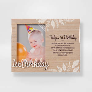 Gift: Picture Frame - Baby's 1st Birthday