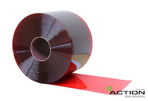 300mm x 3mm Standard Flat Red PVC – 50m Roll