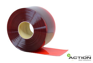 200mm x 2mm Standard Flat Red PVC – 50m Roll