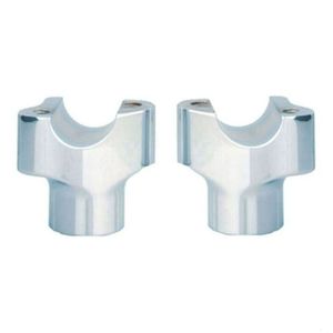 Risers Billet 1.50 Tall Chubby Straight Chrome