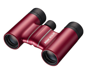 Video camera: Nikon Aculon T02 8X21 Red Binocular