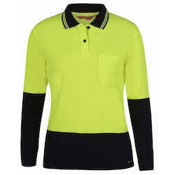 JB's Ladies Hi Vis L/S Polo Shirt