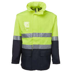 JB's Hi Vis Long Line Taped Rain Jacket