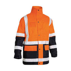 Clothing: Bisley Hi Vis 5-in-1 Taped Rain Jacket