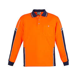 Clothing: Syzmik Hi Vis Squad L/S Polo Shirt