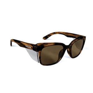 Clothing: Bolle STKS Safety Glasses: Brown Tortoise/Quartz Polarised