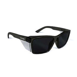 Bolle STKS 420 Safety Glasses: Graphite/Smoke Lens