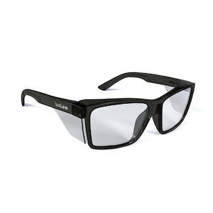 Bolle STKS 420 Safety Glasses: Graphite/Clear Lens