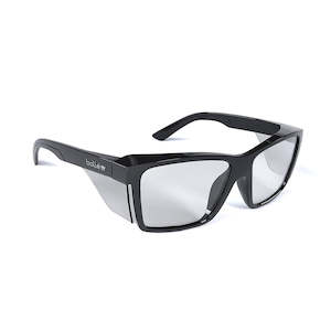 Bolle STKS 420 Safety Glasses: Black/Clear Lens