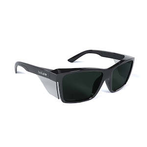 Bolle STKS 420 Safety Glasses: Black/Smoke Polarised