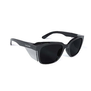 Clothing: Bolle STKS 410 Safety Glasses: Black/Smoke Lens