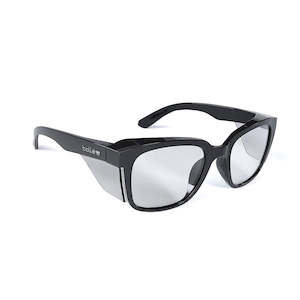 Bolle STKS 410 Safety Glasses: Black/Clear Lens