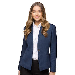 Claremont Womens Textured Crop Jacket