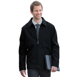 Melton Wool Mens Full Zip Jacket