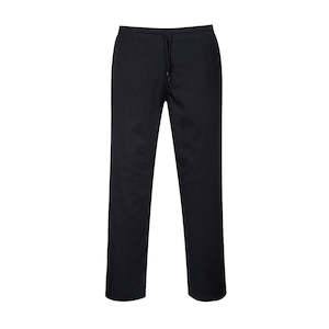 Clothing: Portwest Chefs Drawstring Trousers, Black