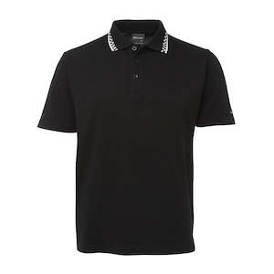 Clothing: JB’s Chef Polo Shirt, Black/White