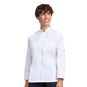 Clothing: Biz Womens Alfresco Long Sleeve Chef Jacket