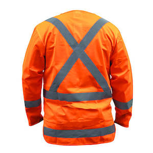 Clothing: Bison X Back TTMC-W Zipped Long Sleeve Orange Vest