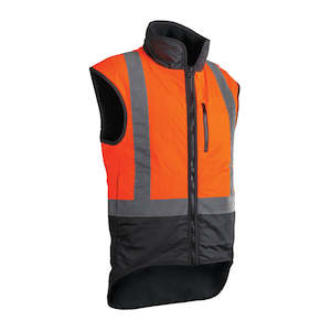 Clothing: Hi Vis Wax Oilskin Sleeveless Vest