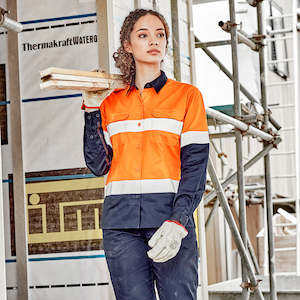 Clothing: Syzmik Womens Hi Vis Industrial Work Shirt