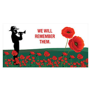 Flag or banner: ANZAC Lest We Forget Flag