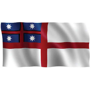 Flag or banner: He Whakaputanga - The United Tribes of NZ Flag